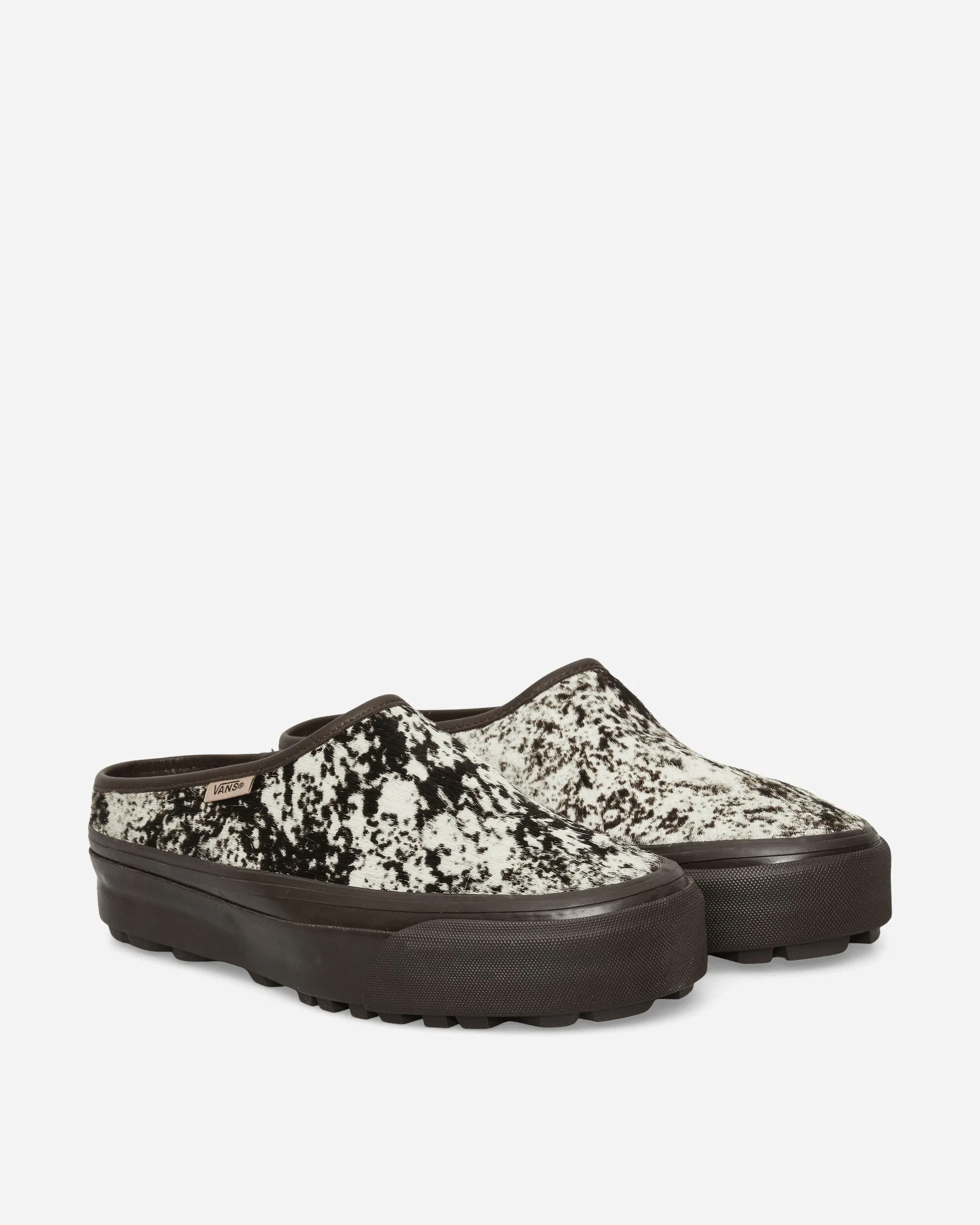 Body Balance Premium Style 17 Pony Hair Mules Chocolate Plum