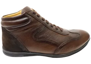 Protective Finish Snowy Path Savelli Jack Mens Leather Dress Casual Boots Made In Brazil