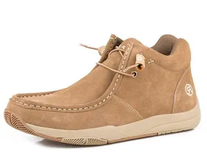Fog Step Ocean Path Roper Tan Suede Men's Casual Shoe