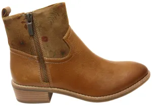 Comfortiva Carter Womens Wide Fit Comfortable Leather Ankle Boots Snow protection