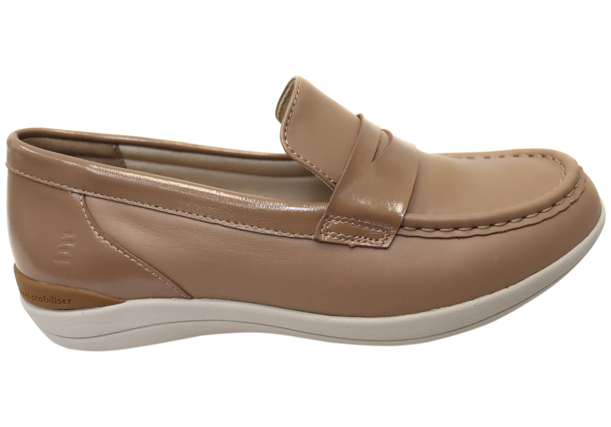 Modern Minimal Homyped Glee Penny Loafer Womens Leather Comfortable Supportive Shoes