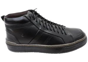 Democrata Venture Mens Brazilian Comfortable Leather Lace Up Boots Stain Resistant Easy Entry