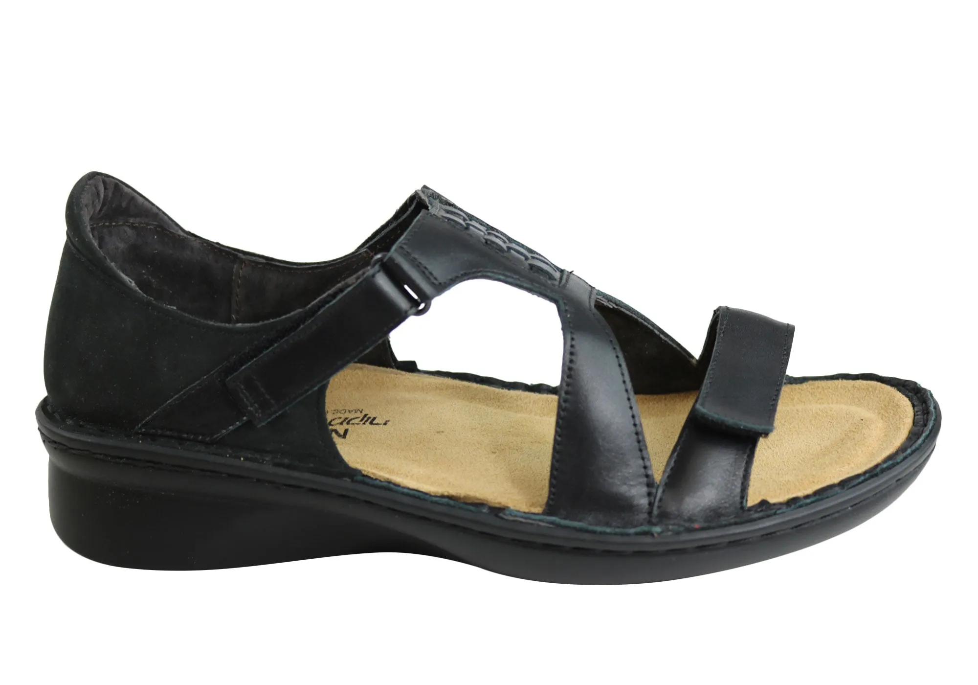 Naot Figaro Womens Leather Comfort Wide Fit Orthotic Friendly Sandals Light Design Sporty Footwear for Vacation