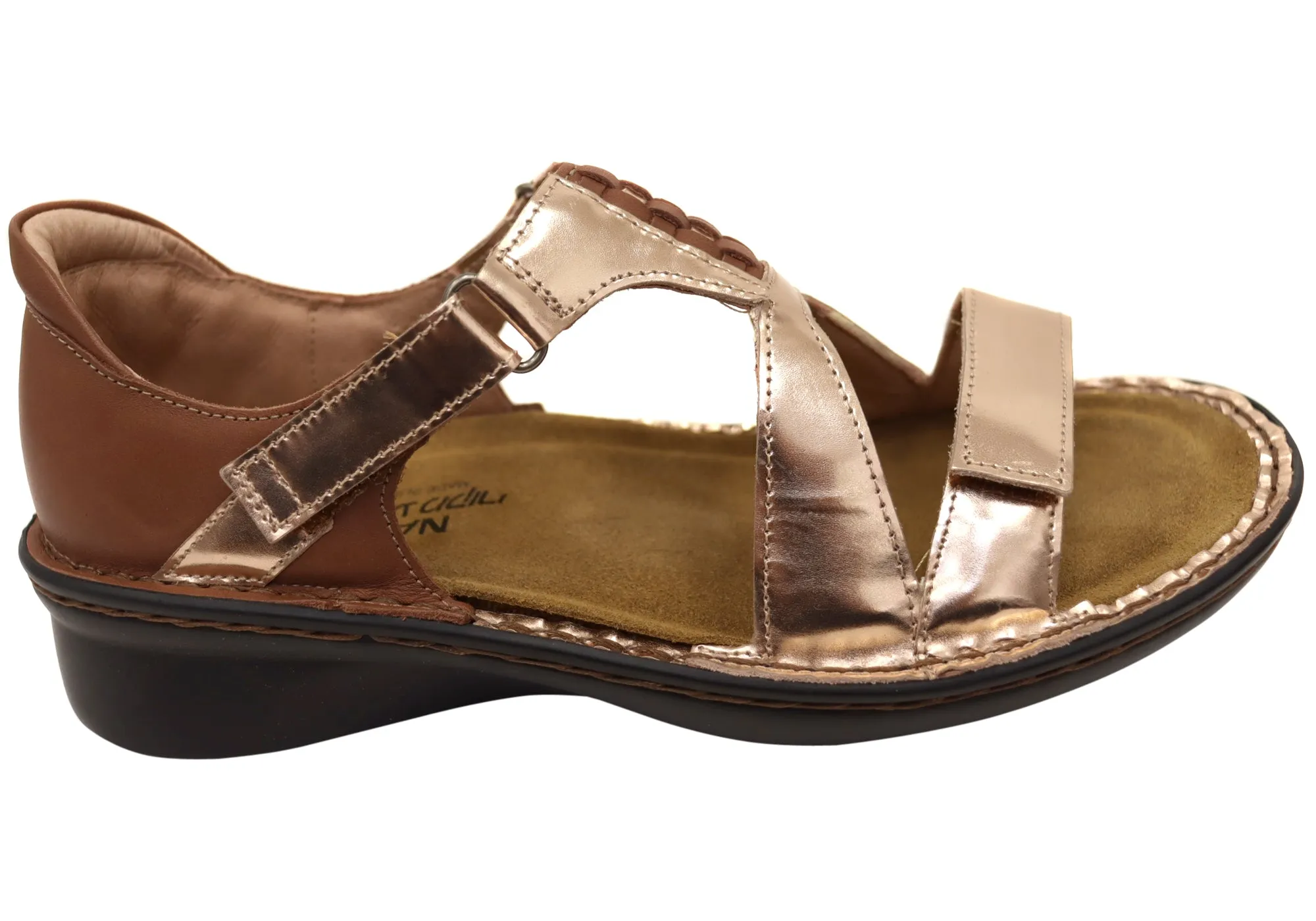 Naot Figaro Womens Leather Comfort Wide Fit Orthotic Friendly Sandals Drive Day Relaxing Sandals