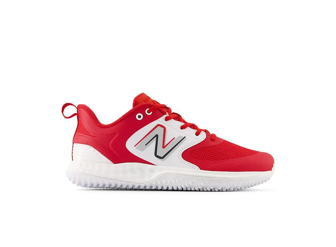 Sky Light New Balance Men's Fresh Foam 3000 V6 Turf Baseball Shoes - Red with White - T3000TR6