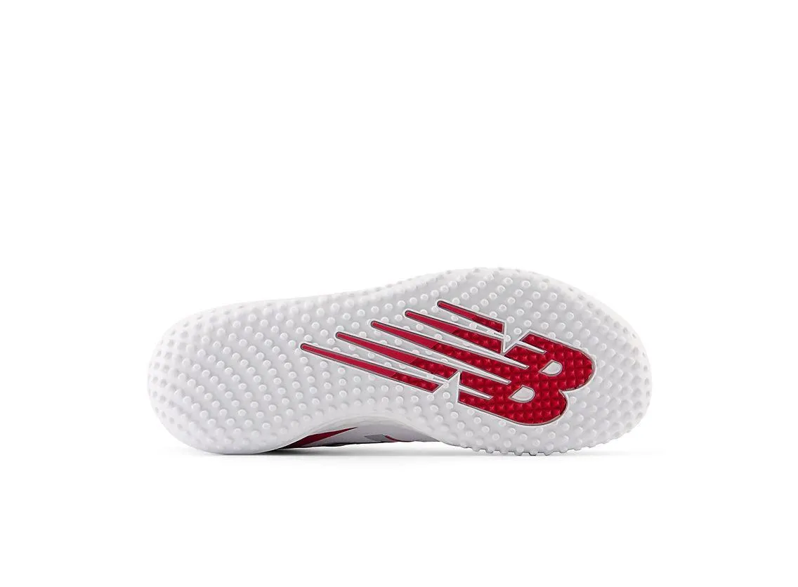 New Balance Men's Fresh Foam 3000 V6 Turf Baseball Shoes - Red with White - T3000TR6 Autumn Cool Zip Fast
