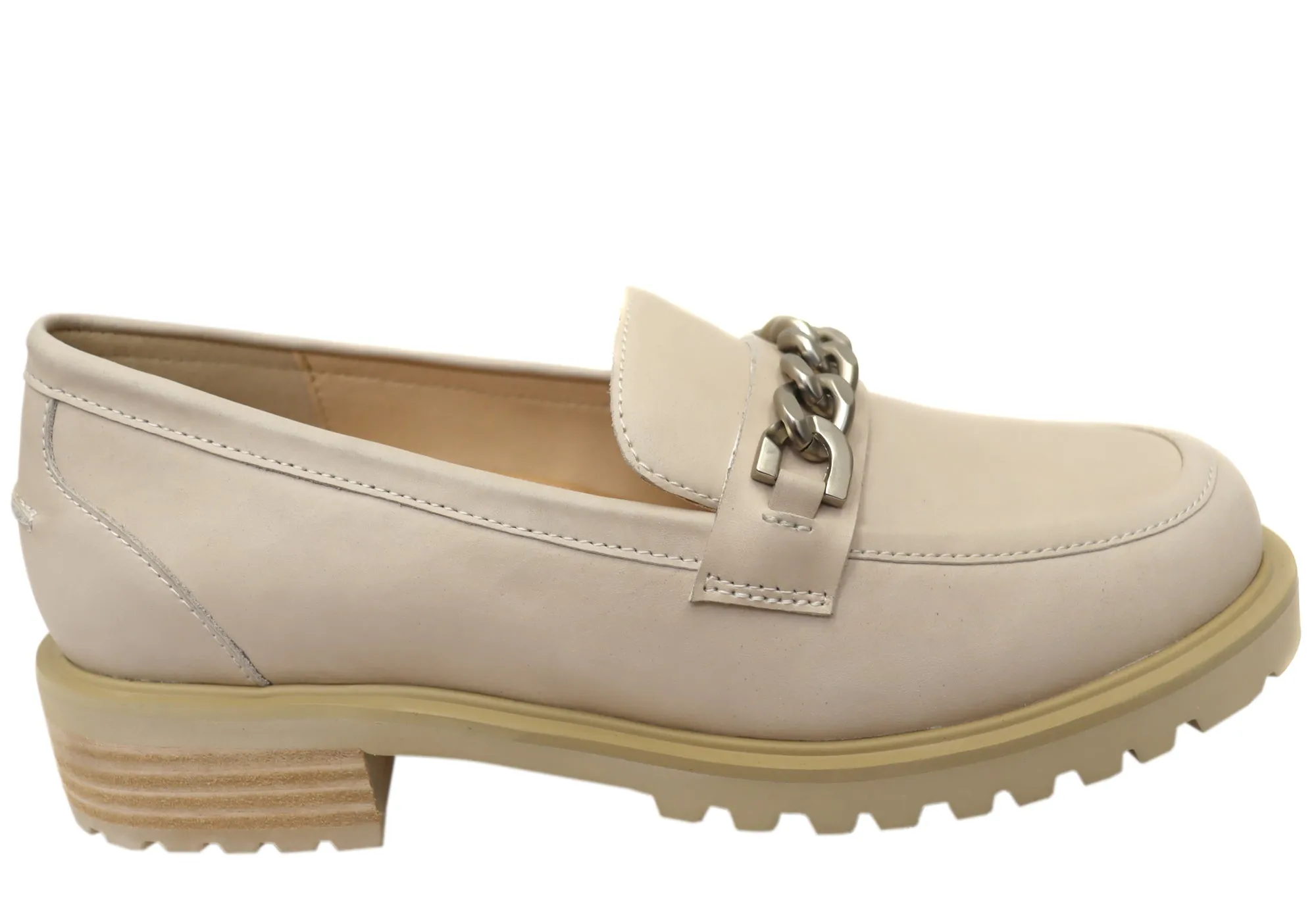 Park Ready Tight Fit Florsheim Womens Comfortable Candice Leather Moc Toe Loafers Shoes