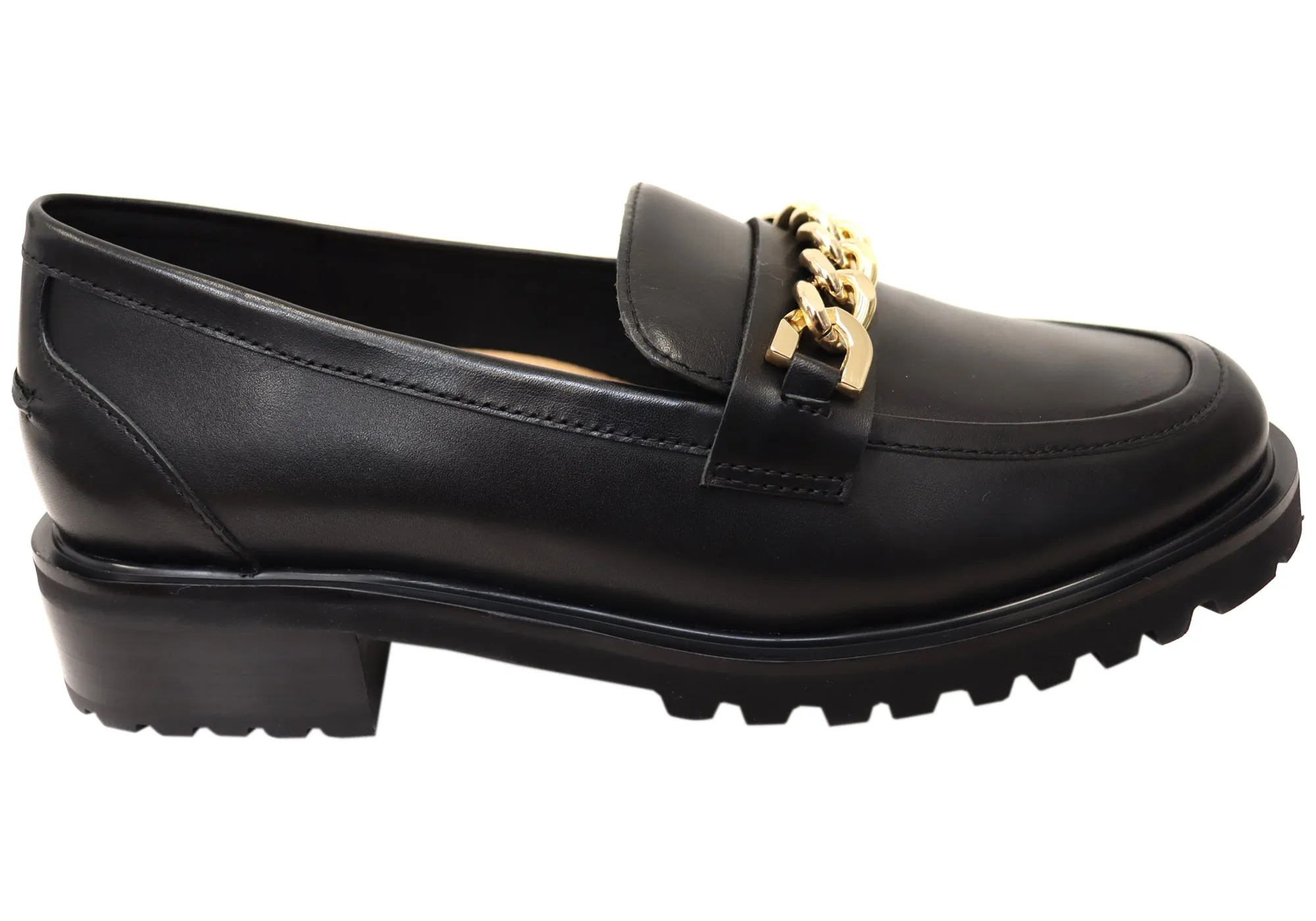 Florsheim Womens Comfortable Candice Leather Moc Toe Loafers Shoes Snow Path Cool Inside