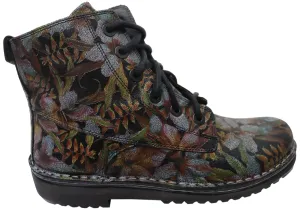 Naot Claudia Womens Leather Comfortable Supportive Lace Up Boots Moisture wicking