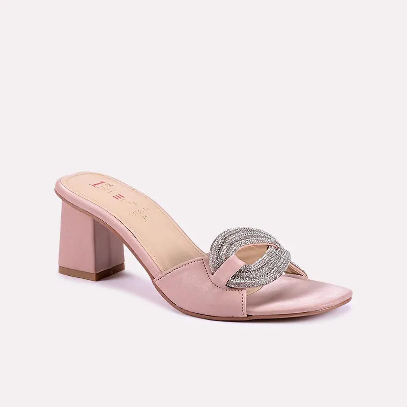 heel cup Seraphina Peach Heel Slippers 0412464