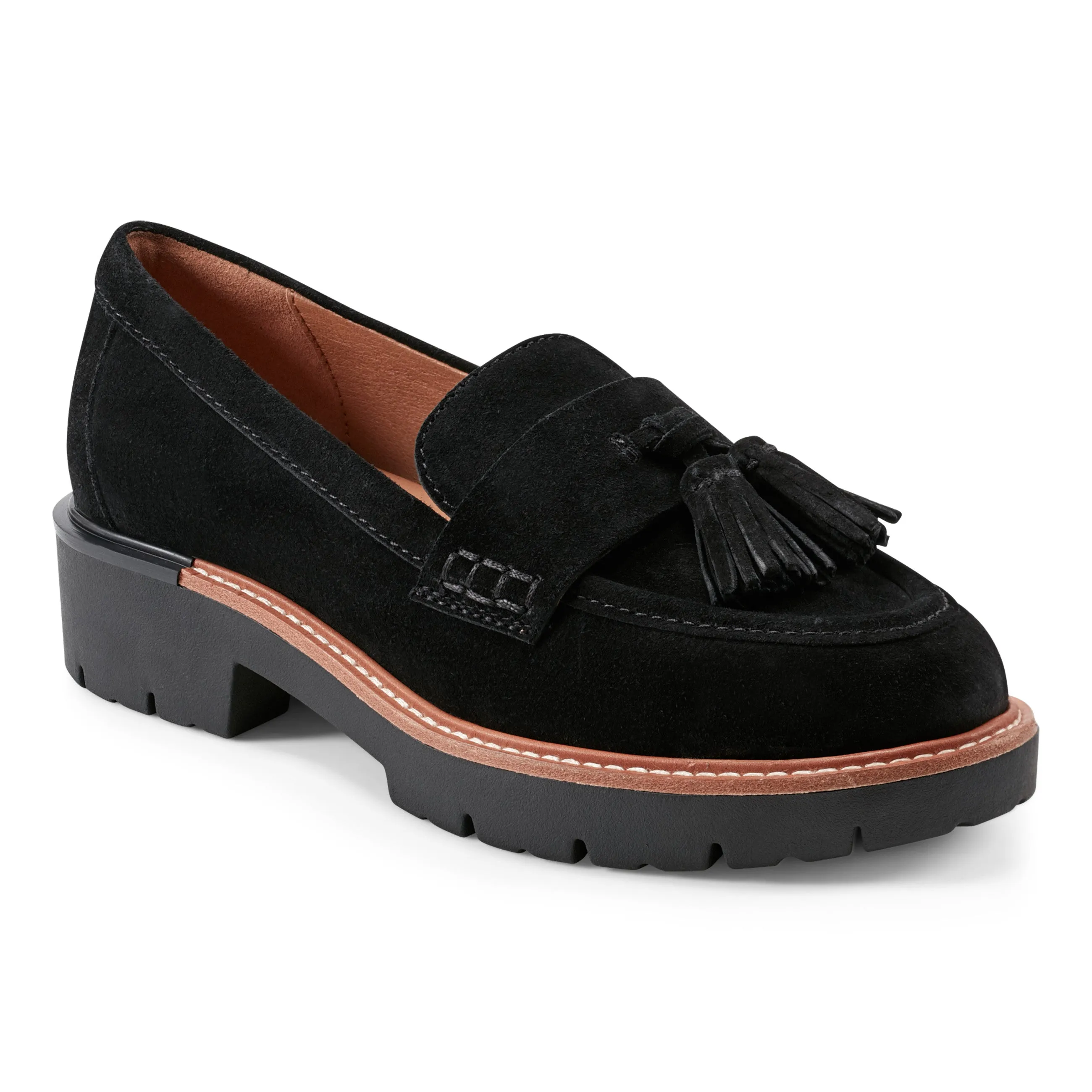 Stride Easy Zimm Round Toe Lug Sole Casual Slip-on Loafers