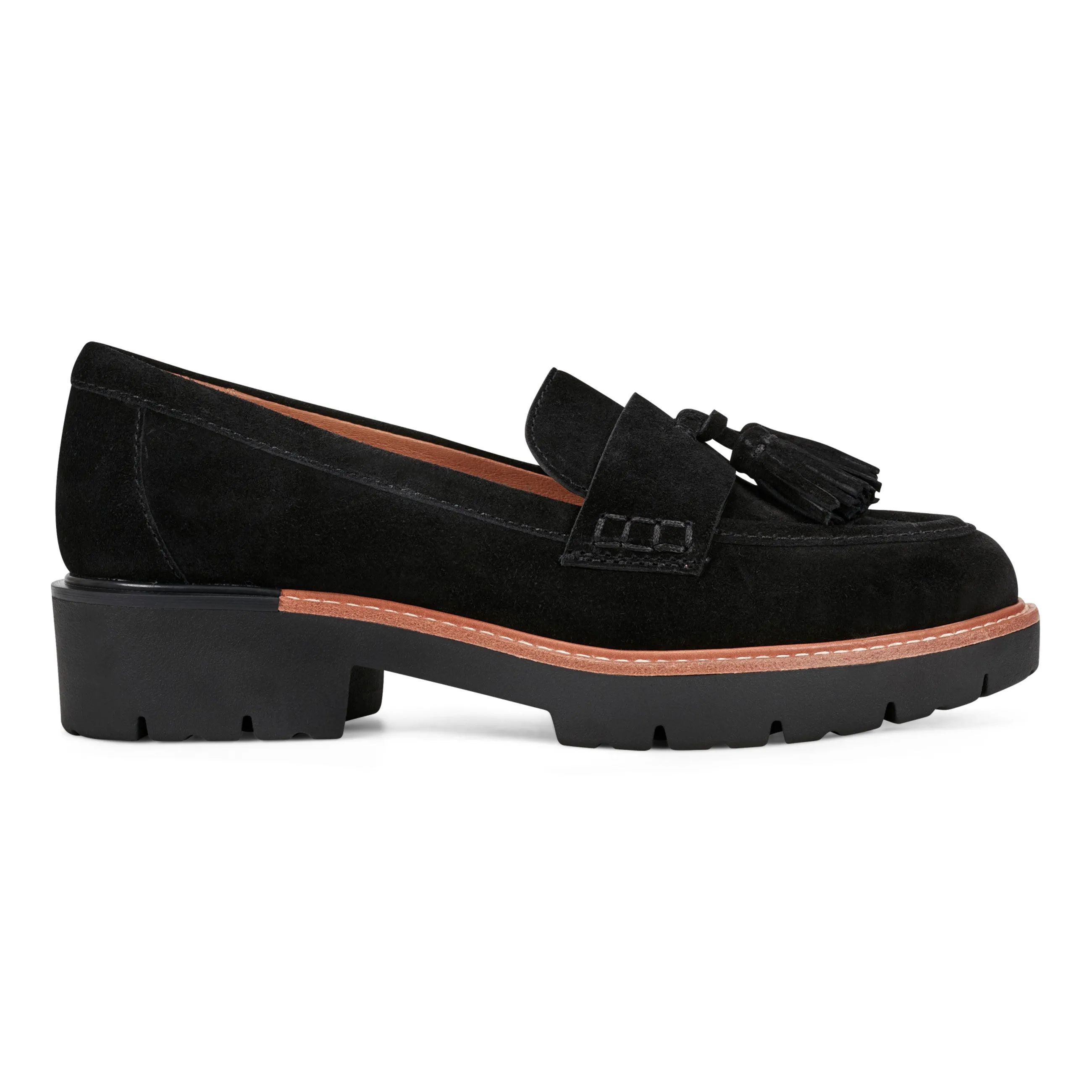 Flexible Match Fit Zimm Round Toe Lug Sole Casual Slip-on Loafers