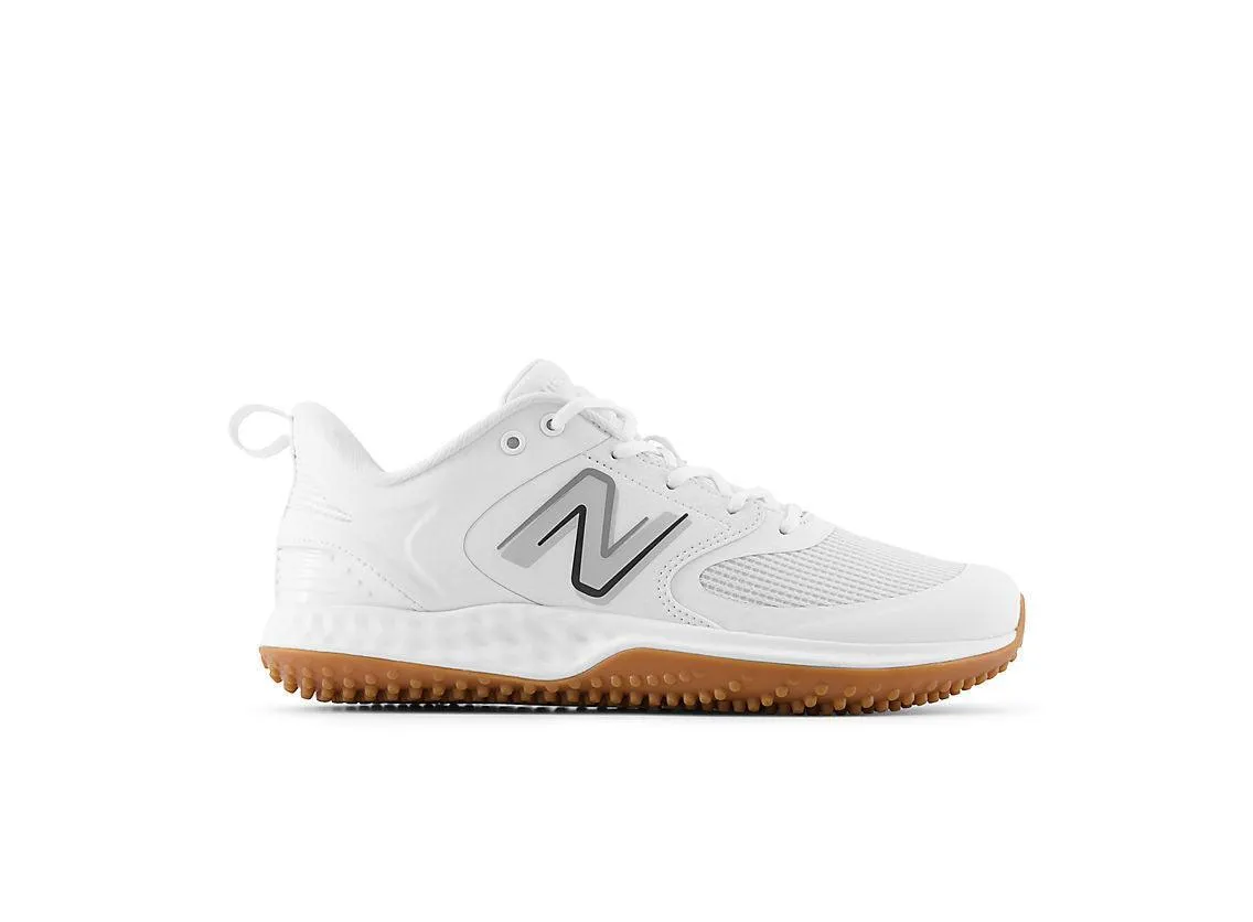 Storm Guard New Balance Men's Fresh Foam 3000 V6 Turf Baseball Shoes - White with Gum Rubber - T3000TW6