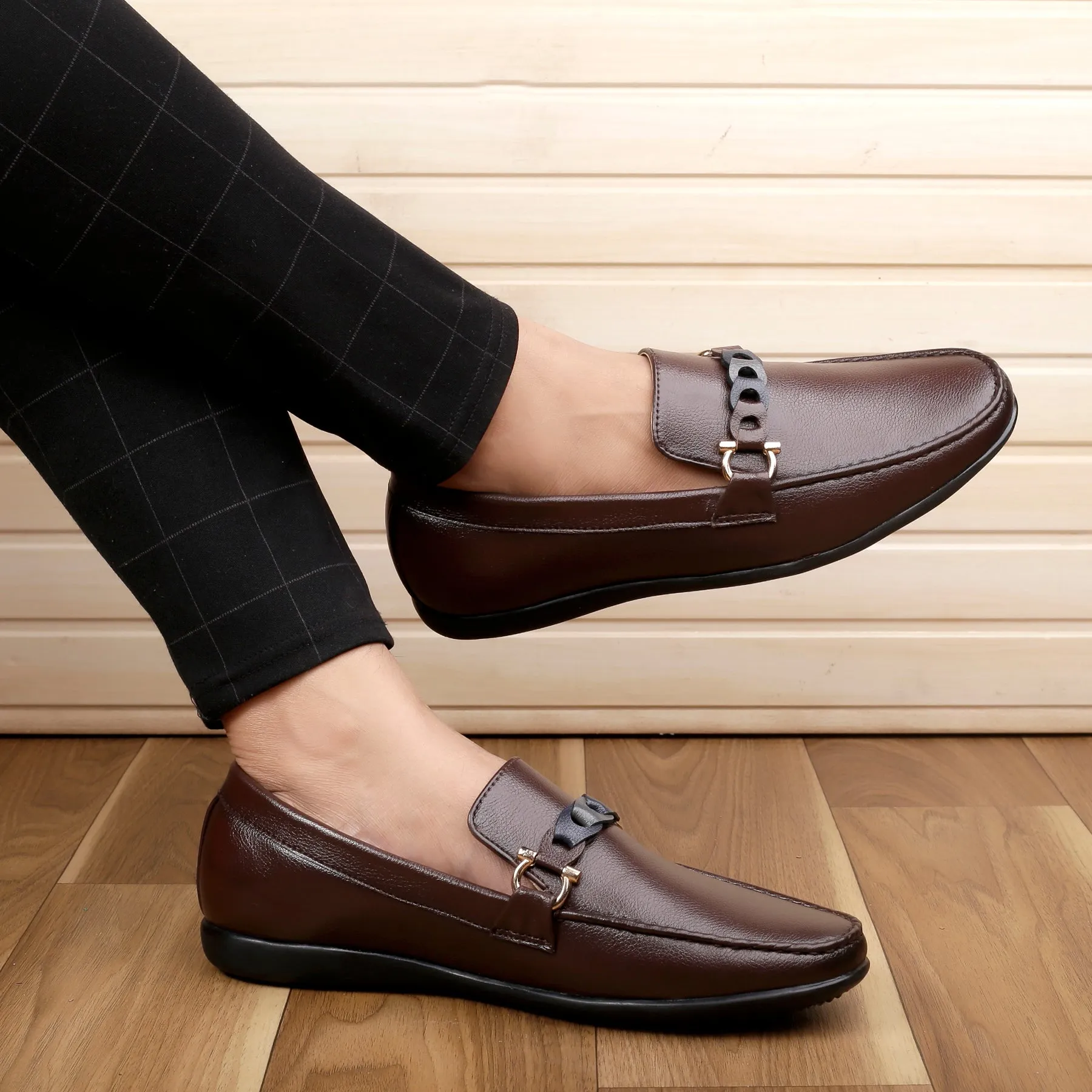 Slide Hike Durable Base Bacca Bucci Men's VEGAS Casual Slip-On Loafers Moccasins Lightweight Driving Shoes