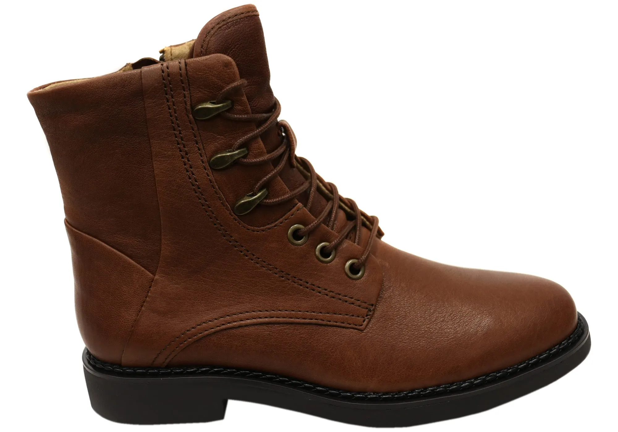 Farm Ready Abrasion   Resistant Comfortiva Elsberry Womens Comfortable Leather Ankle Boots