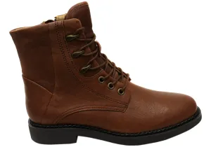 Farm Ready Abrasion   Resistant Comfortiva Elsberry Womens Comfortable Leather Ankle Boots