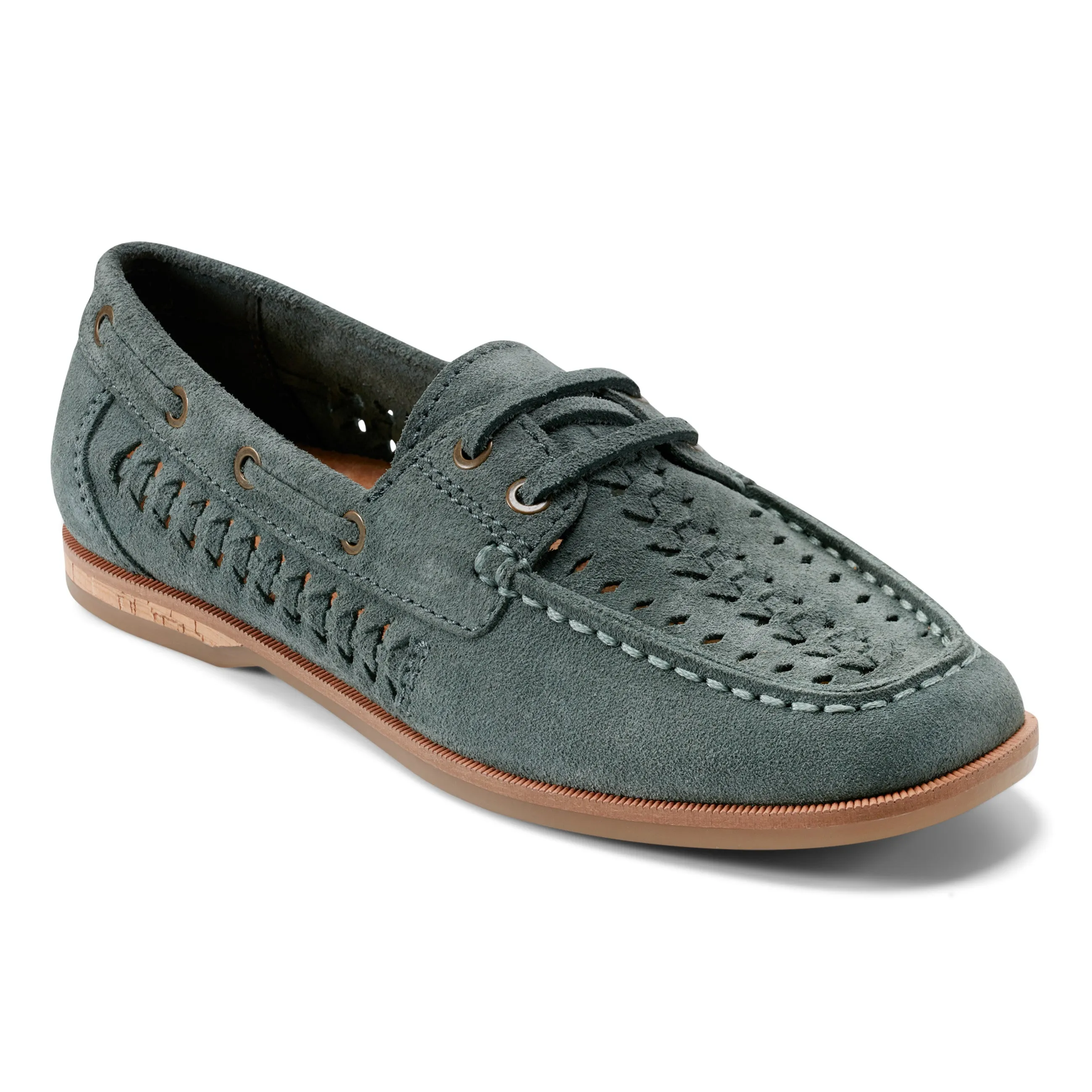 Durable Build Hiking Trails Wishing Almond Toe Slip-on Flat Casual Loafers