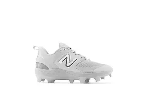 New Balance Men's Fresh Foam 3000 V6 Molded Baseball Cleats - Grey with White - PL3000G6 Earth Tone