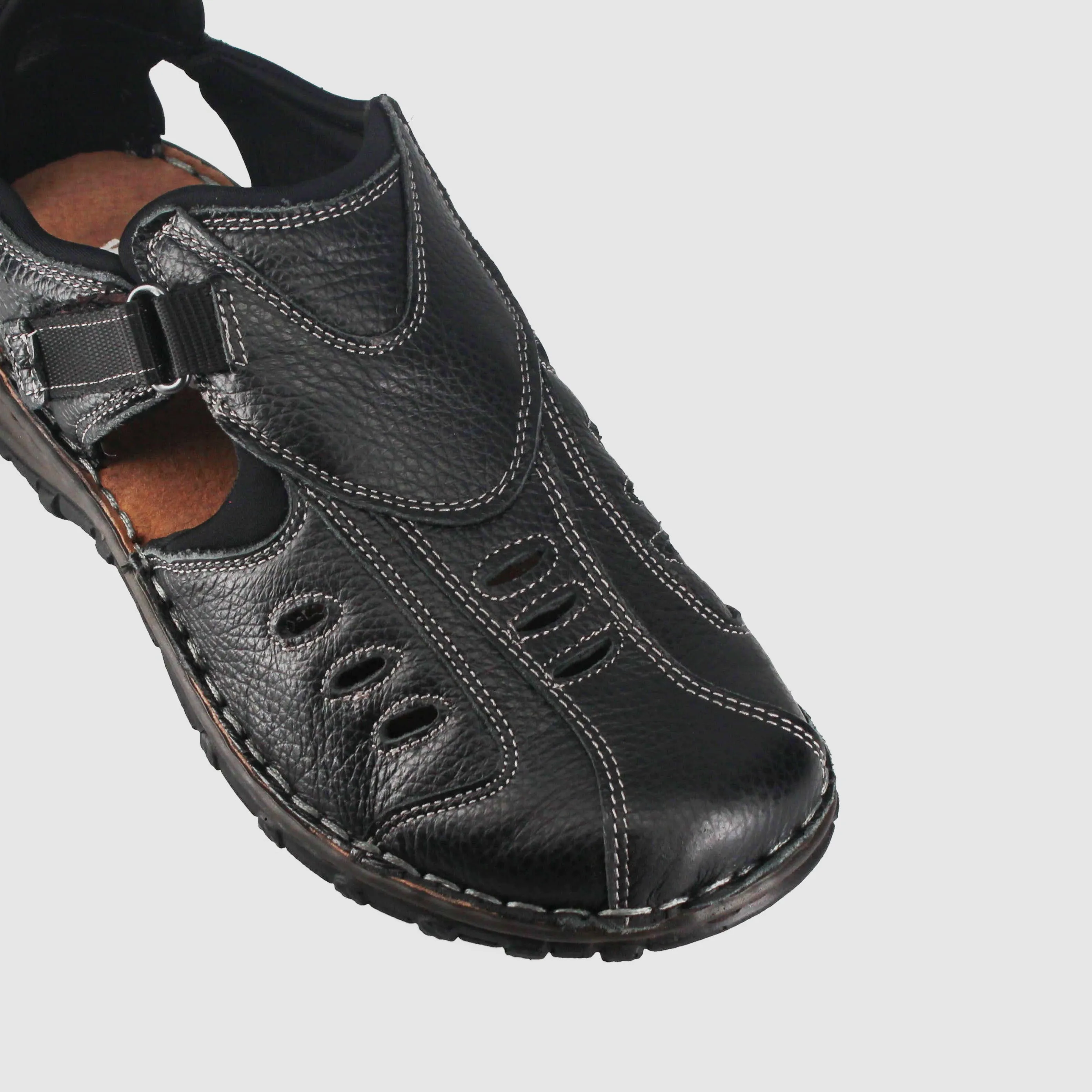 Pillar Sandals Black Supportive Walk
