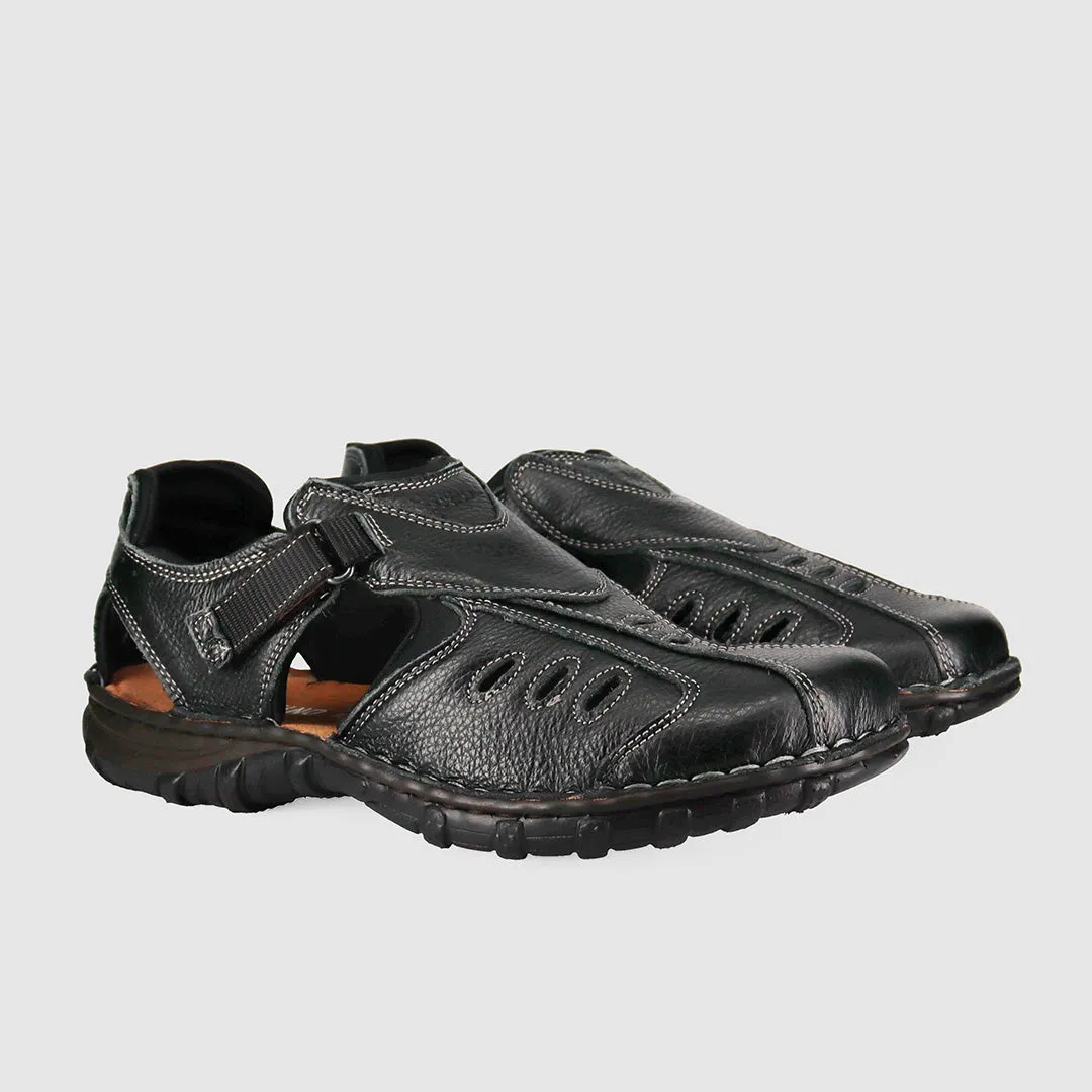 Sunshine Fit Pillar Sandals Black