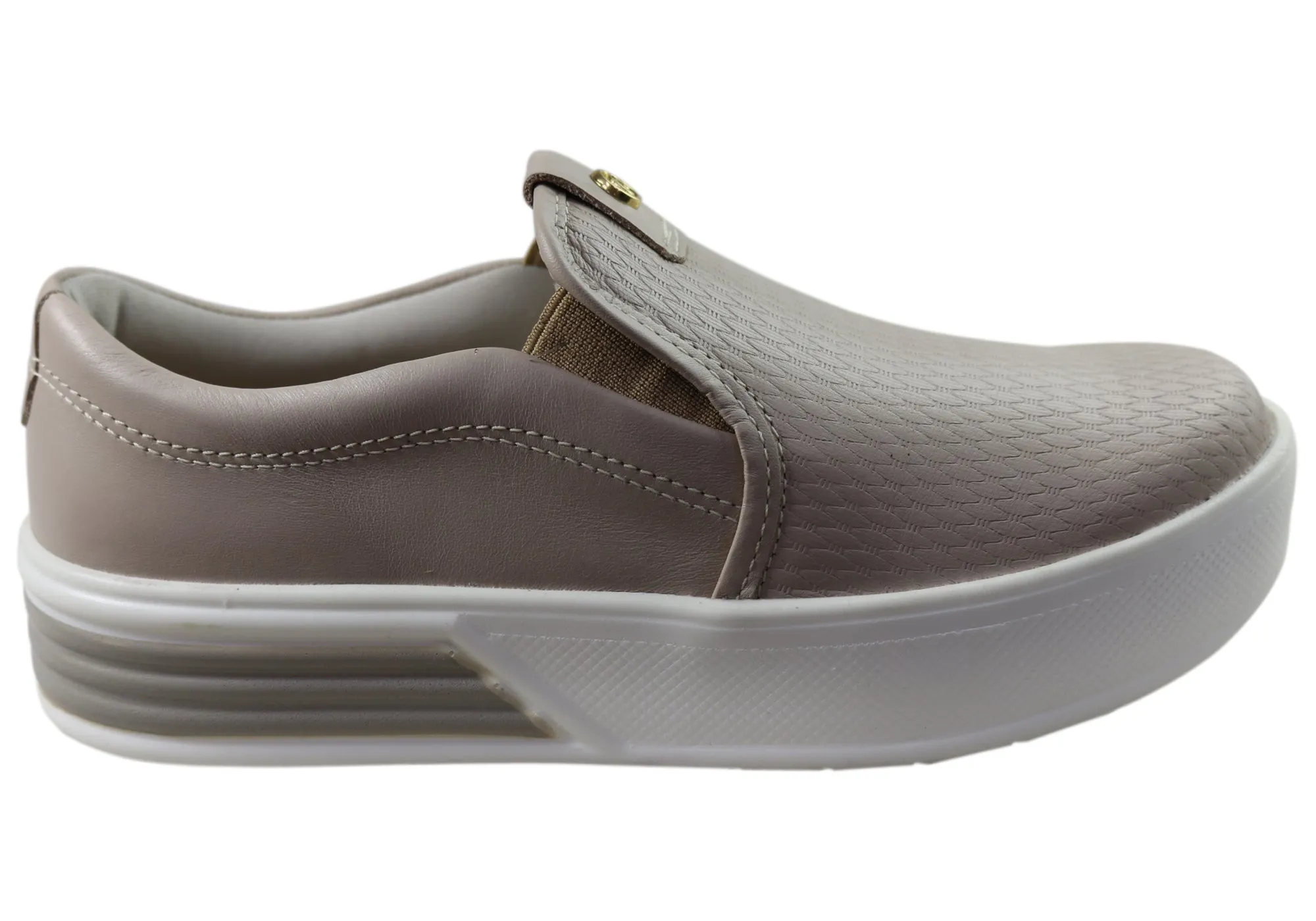 Pegada Cathy Womens Comfortable Leather Casual Shoes Made In Brazil Ready Fit