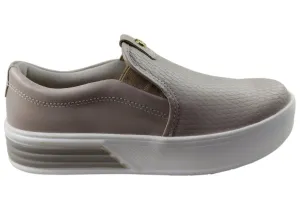 Pegada Cathy Womens Comfortable Leather Casual Shoes Made In Brazil Comfy Layers Weekend Style