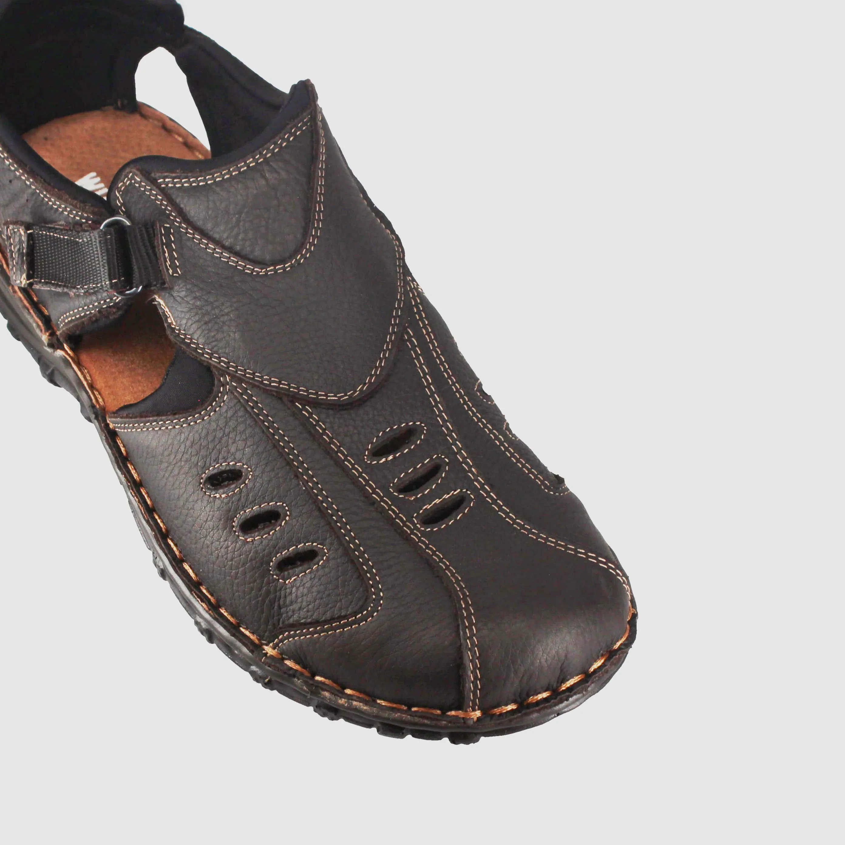 Cushion Lining Sporty Pillar Sandals Dark Brown
