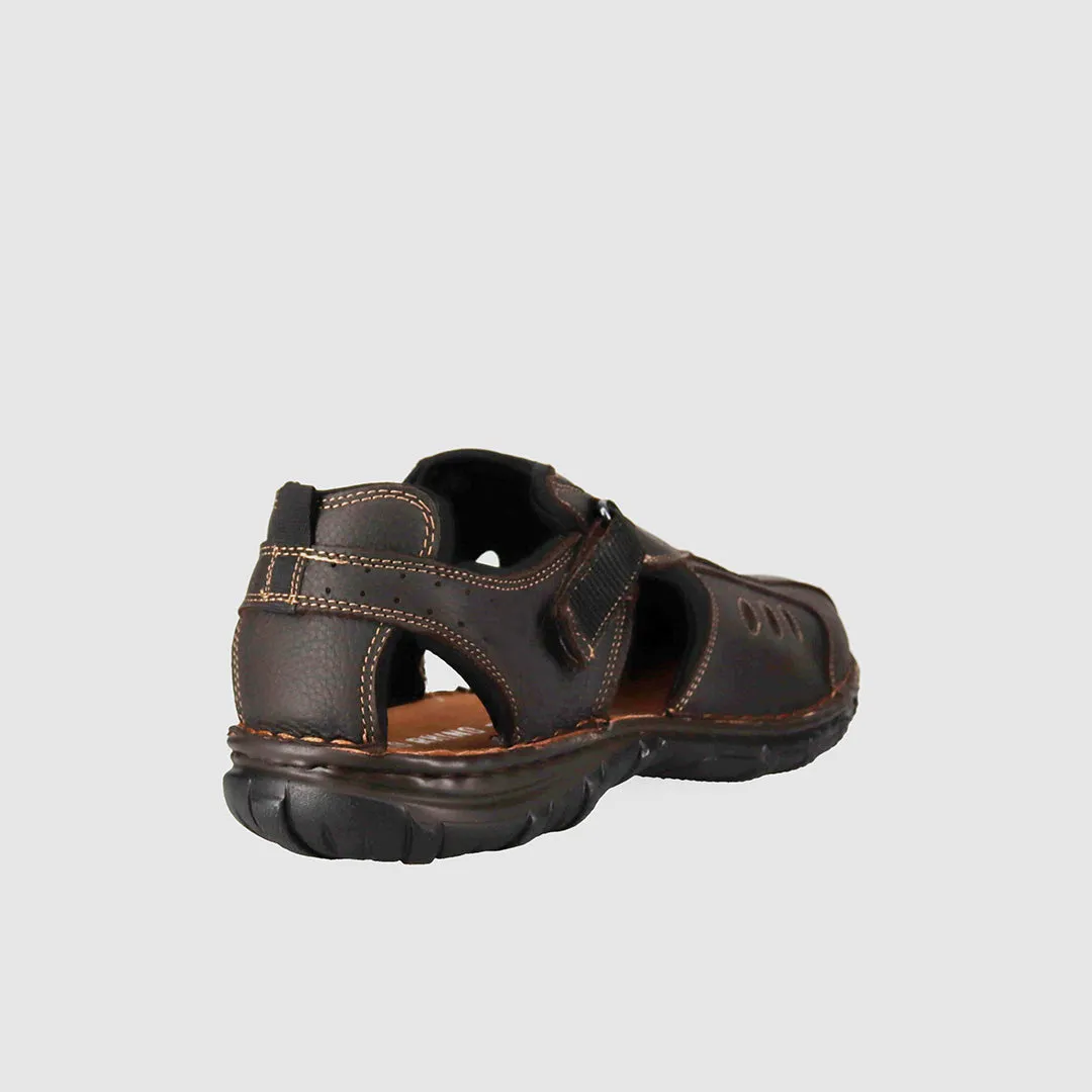 Summer Vibes Quick Move Pillar Sandals Dark Brown