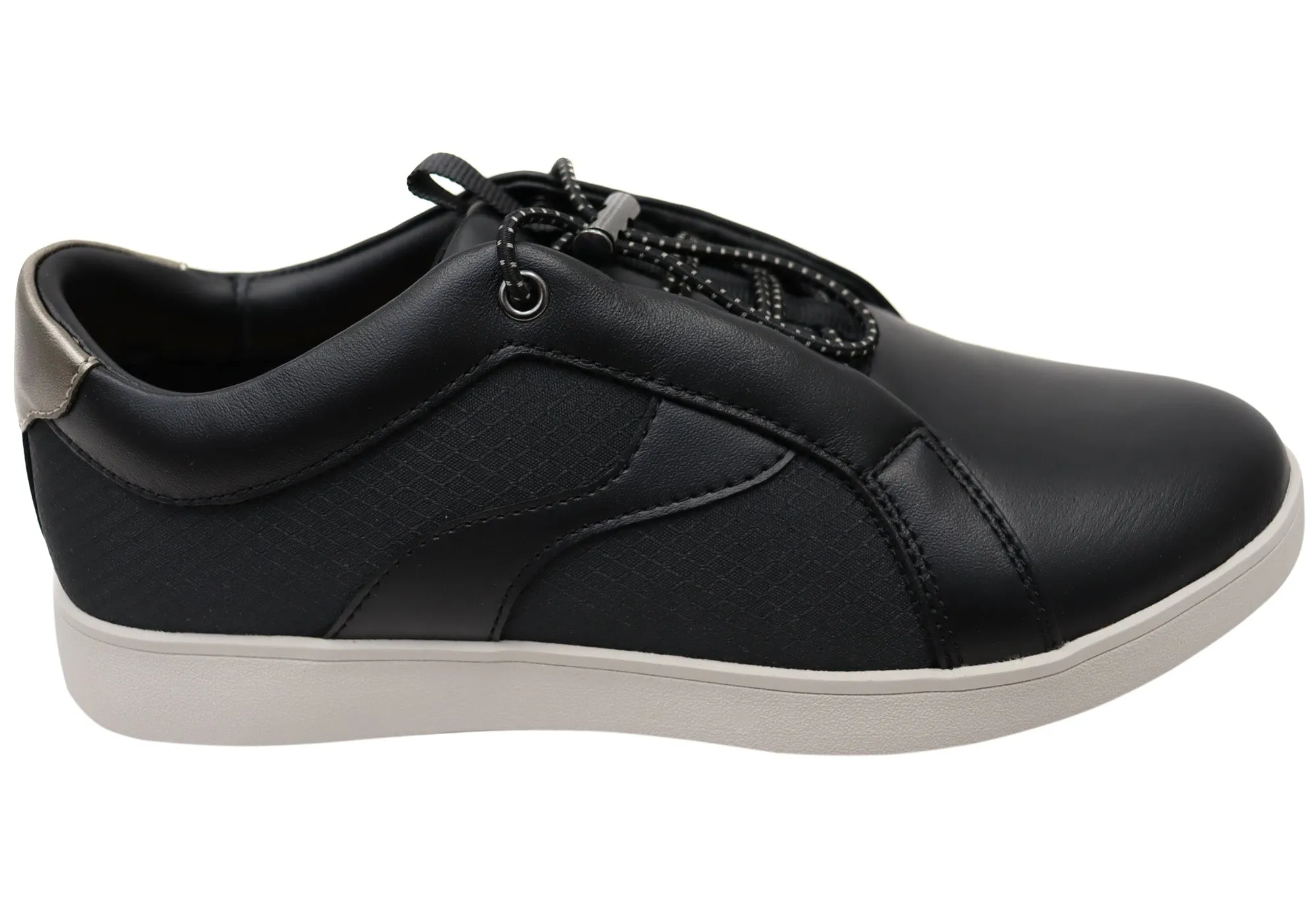 Shock-absorbent arch Ready Anywhere Hush Puppies Monroe Womens Comfortable Leather Slip On Shoes