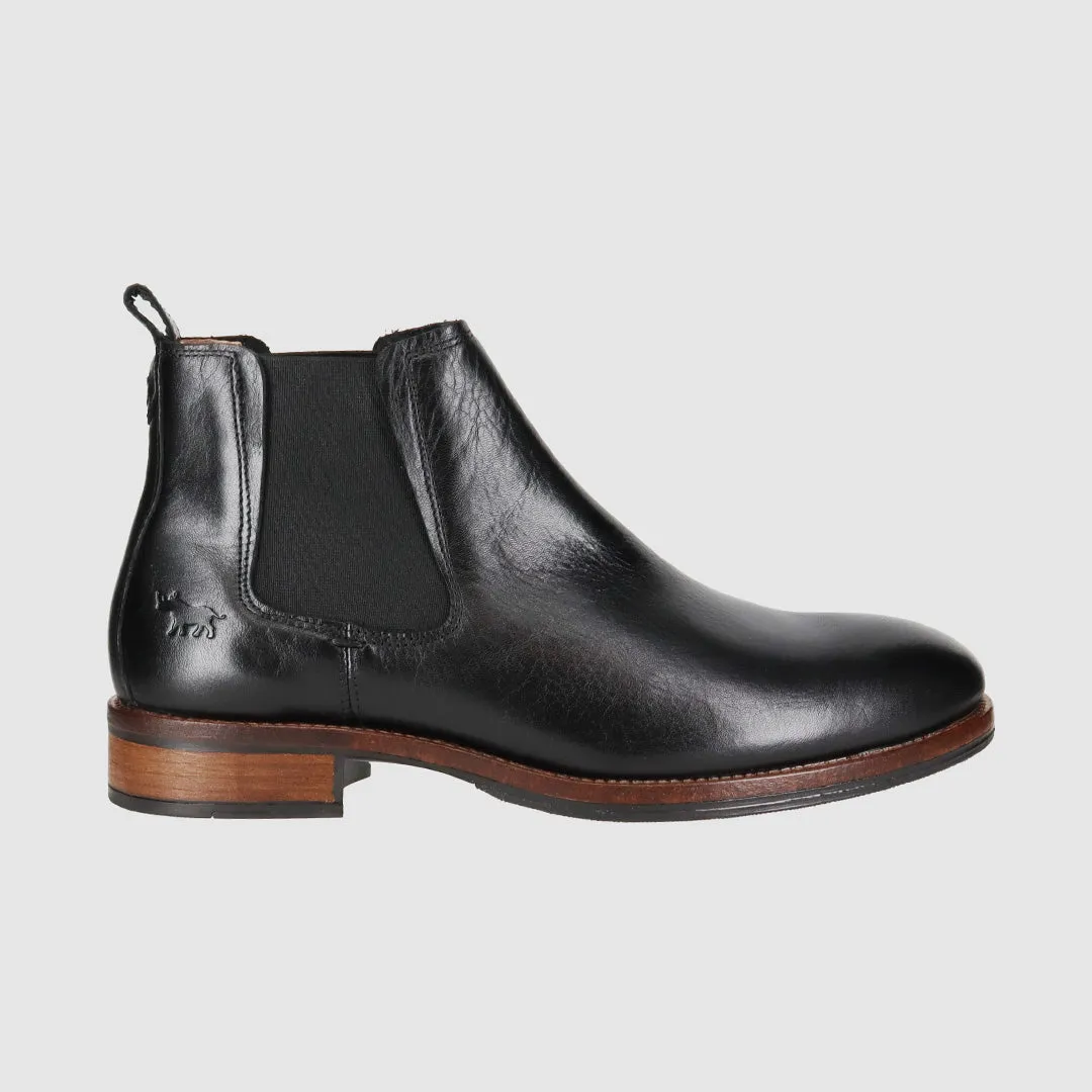 Wolfe Chelsea Boots Black Minimal Look Street Fit
