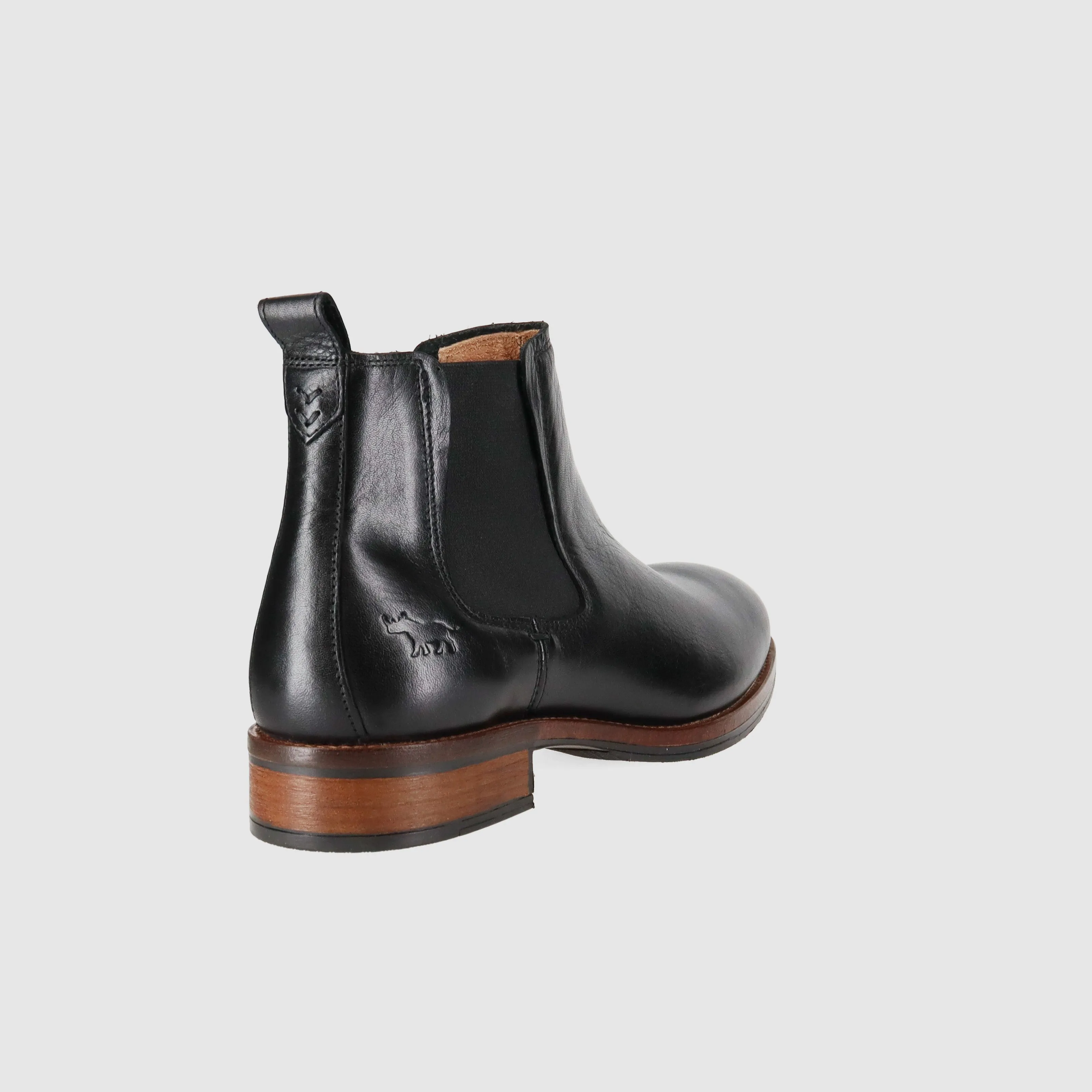 Protective Finish Mountain Climber Grippy Outsole Trail Exploration Wolfe Chelsea Boots Black