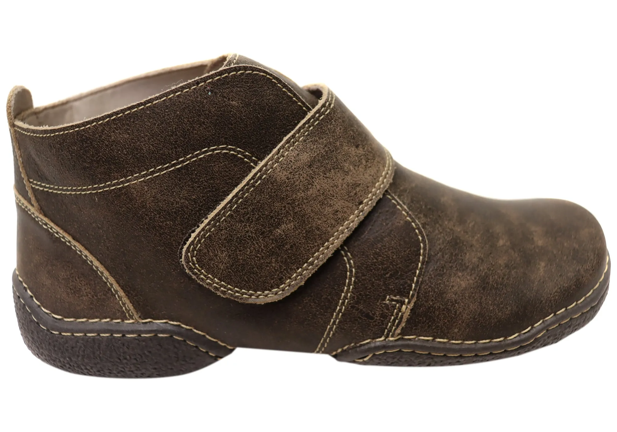 J Gean Zoey Womens Comfortable Leather Ankle Boots Made In Brazil Smooth Texture