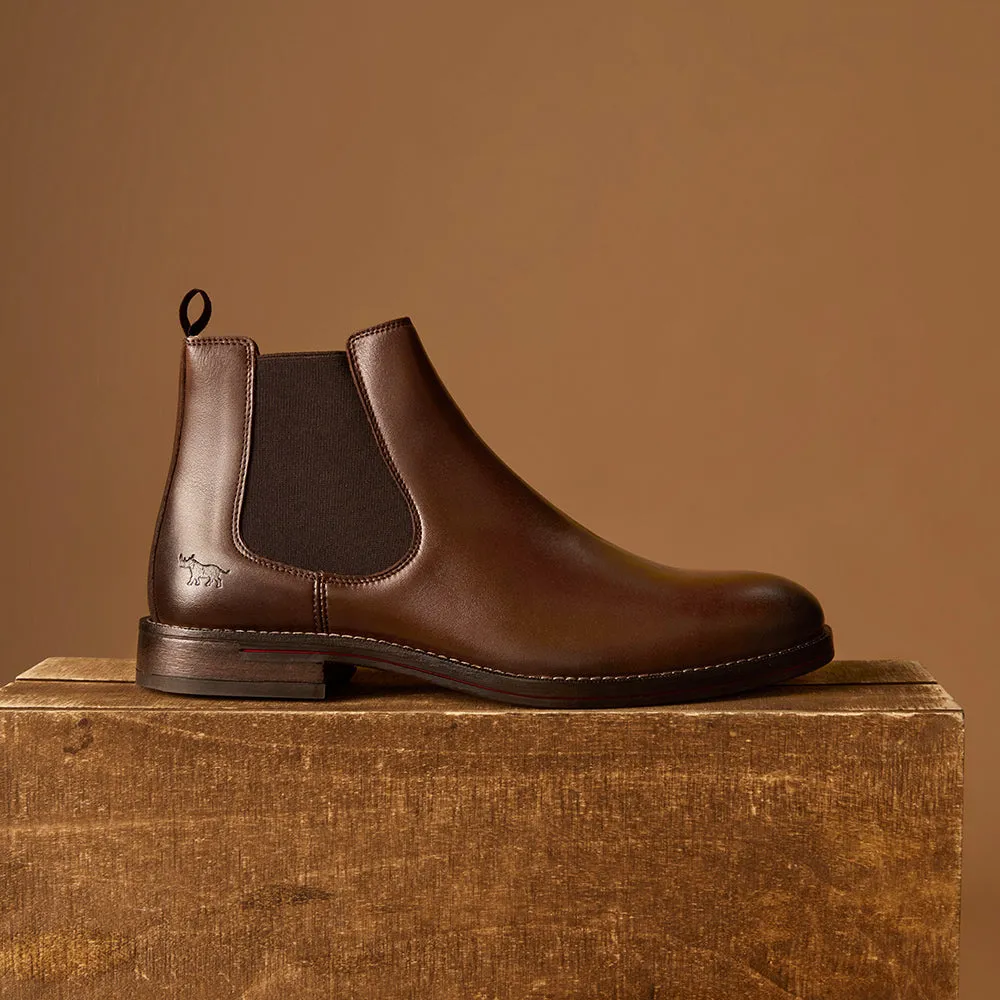 Winner Chelsea Boots Dark Brown Compact Form Trail Support
