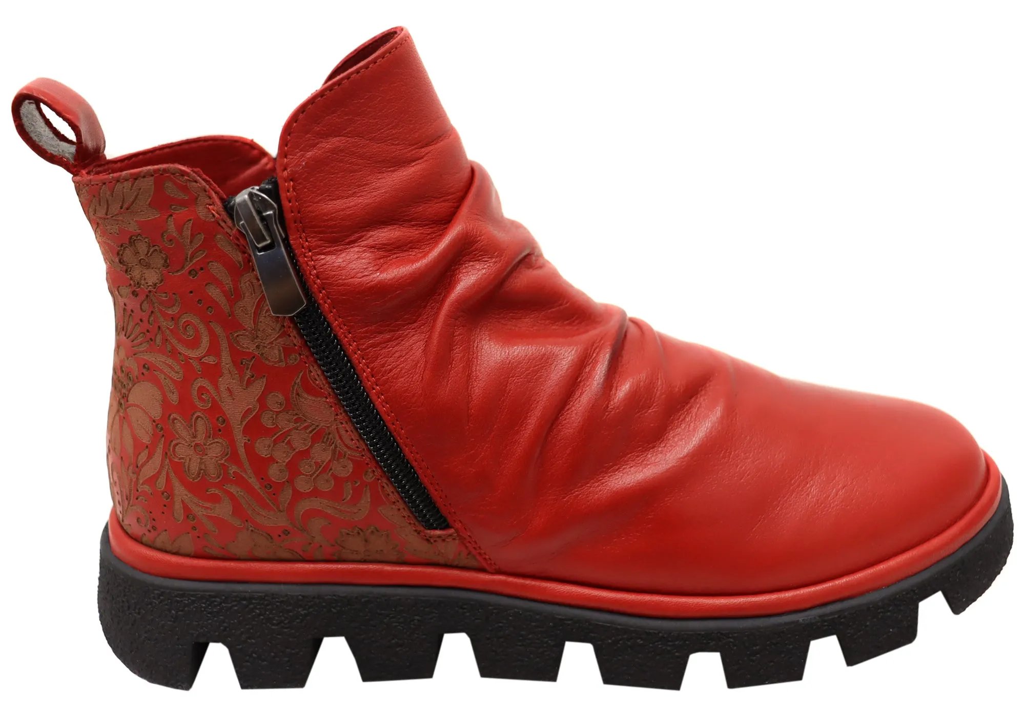 Quality Wear Orizonte Intrepid Womens European Comfortable Leather Ankle Boots