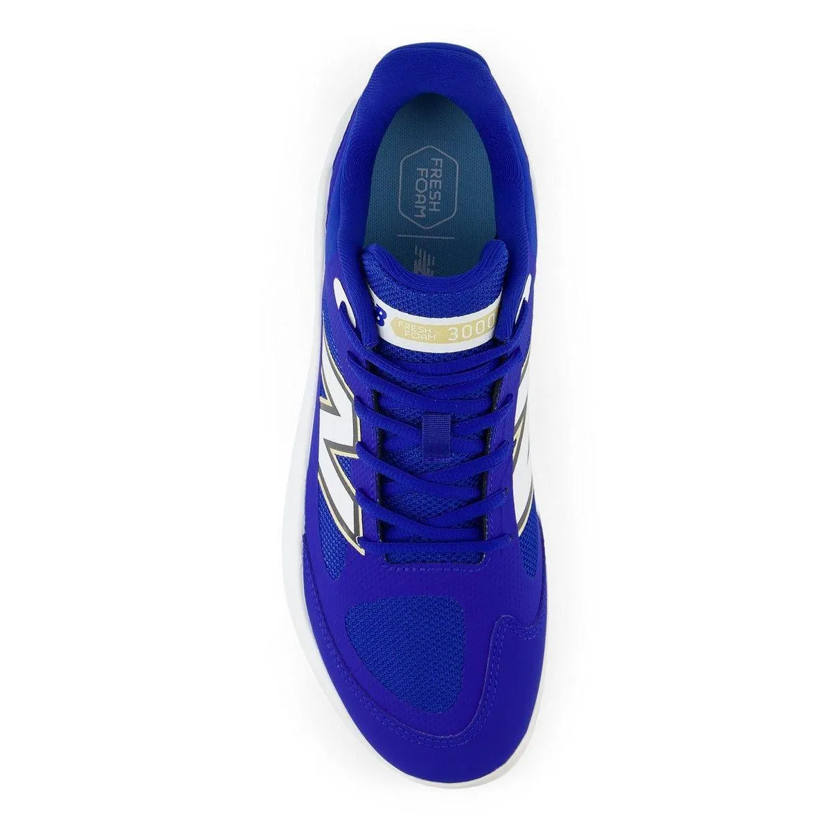 New Balance Men's Fresh Foam 3000 v7 Turf Baseball Shoes - Royal - T3000TB7 Breathable mesh