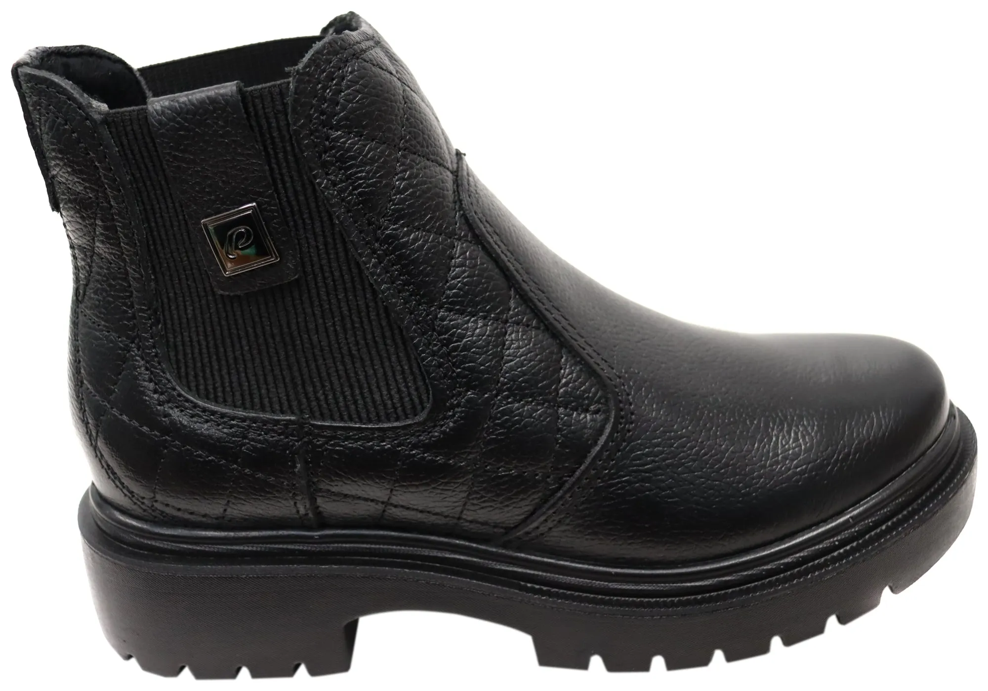 Pegada Glayde Womens Brazilian Leather Platform Ankle Boots Comfort Lining Trail Runner Rain Friendly