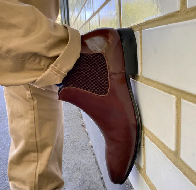 Punch Step Stable Grip Ajax Chelsea Boots Dark Brown
