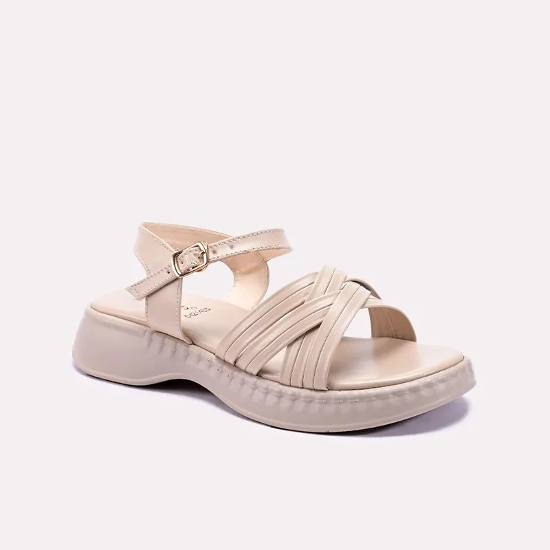 Dance Floor Durable Material Fawn Chunky Casual Sandals 0421483