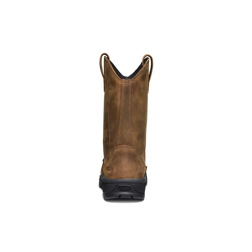 Women's Evanston Pull-On Waterproof Boot (Carbon Toe)  |  Bison/Black Low Arch