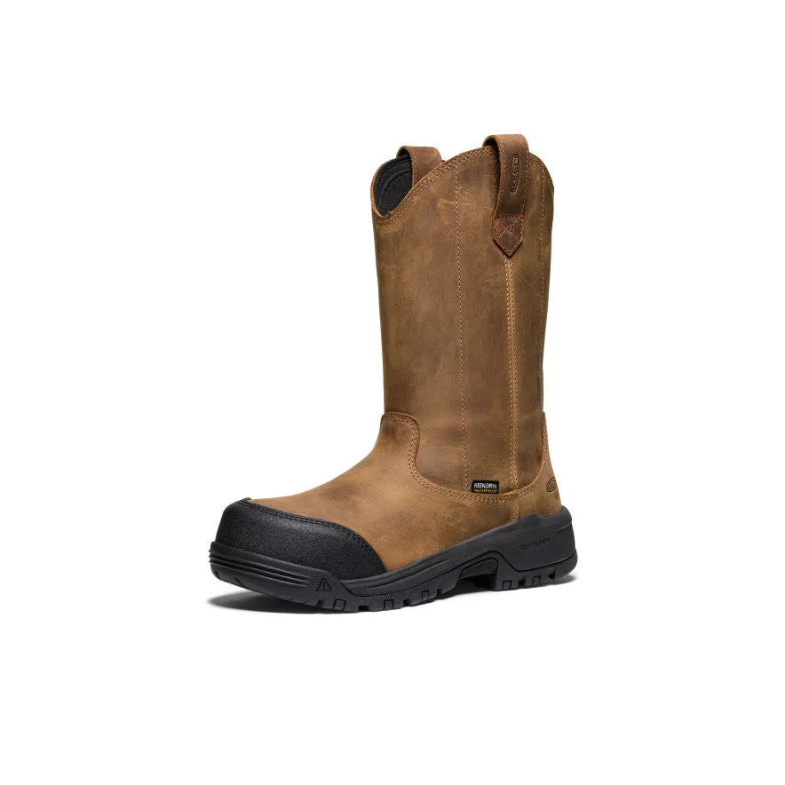 Women's Evanston Pull-On Waterproof Boot (Carbon Toe)  |  Bison/Black Lightweight