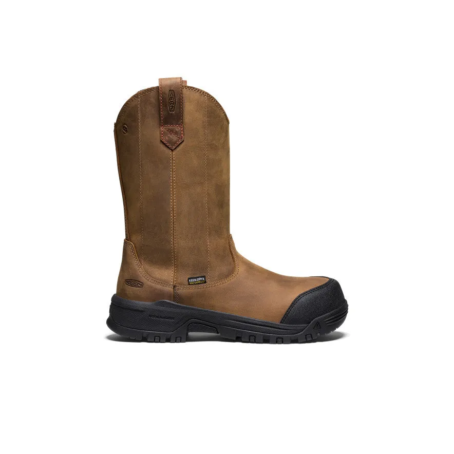 Fast pace Women's Evanston Pull-On Waterproof Boot (Carbon Toe)  |  Bison/Black