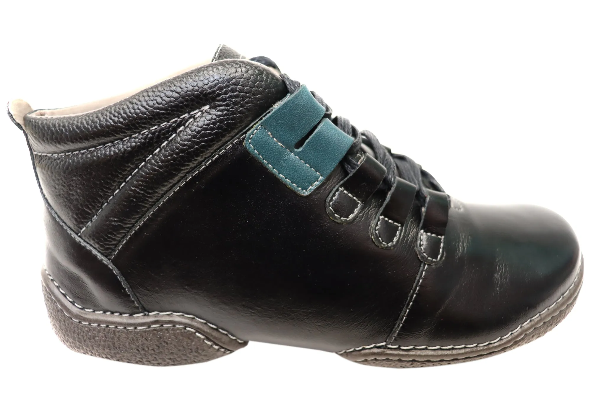 J Gean Amber Womens Comfortable Leather Ankle Boots Made In Brazil dry surface Built Tough