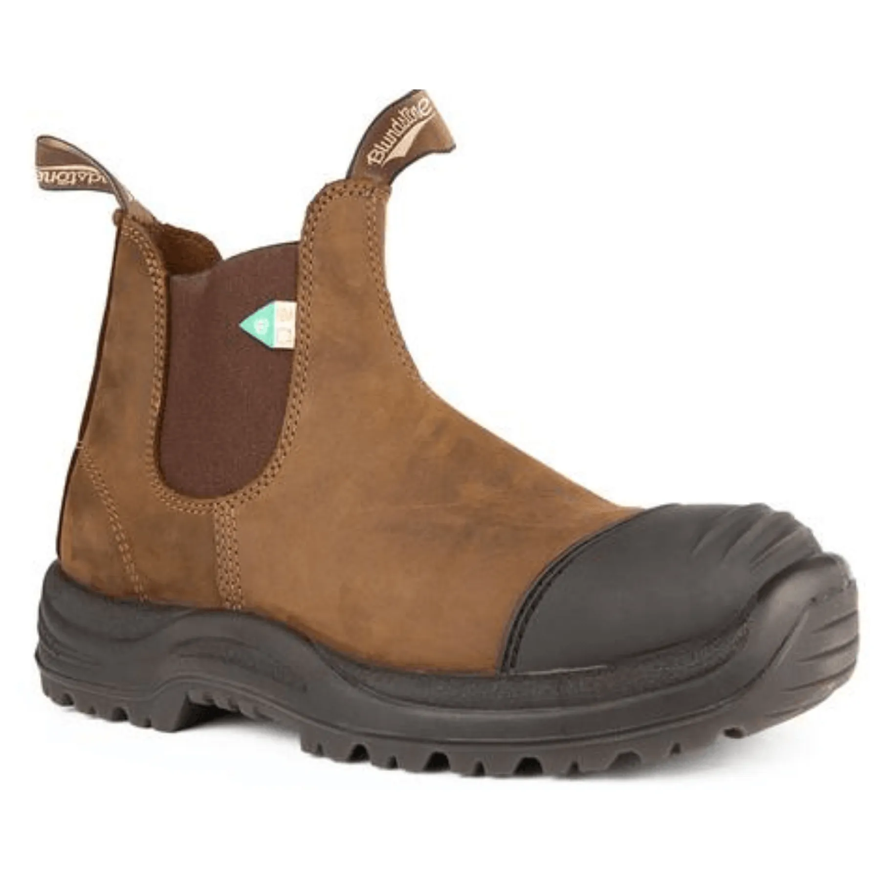 Zip Up Blundstone 169 - Work & Safety Rubber Toe Cap - Saddle Brown