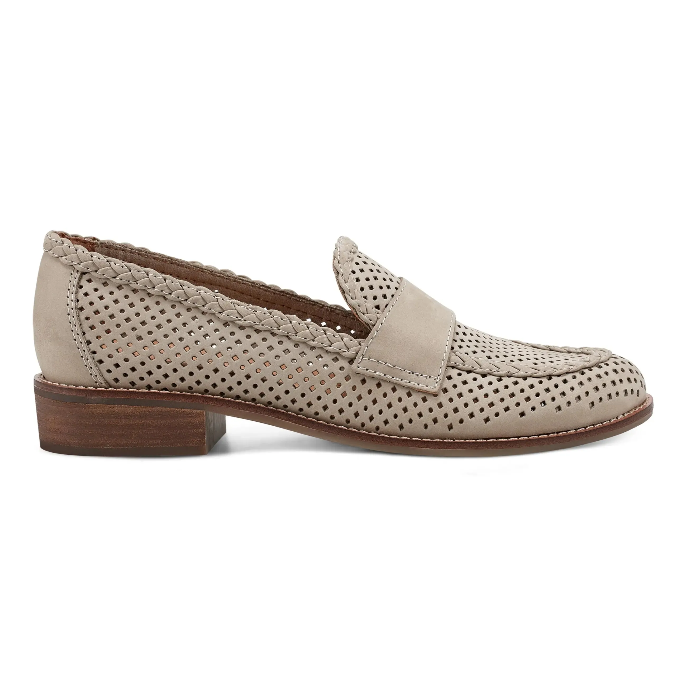 Travel Light Sweat Resistant Gym Workout Evvie Casual Slip-On Perforated Loafers