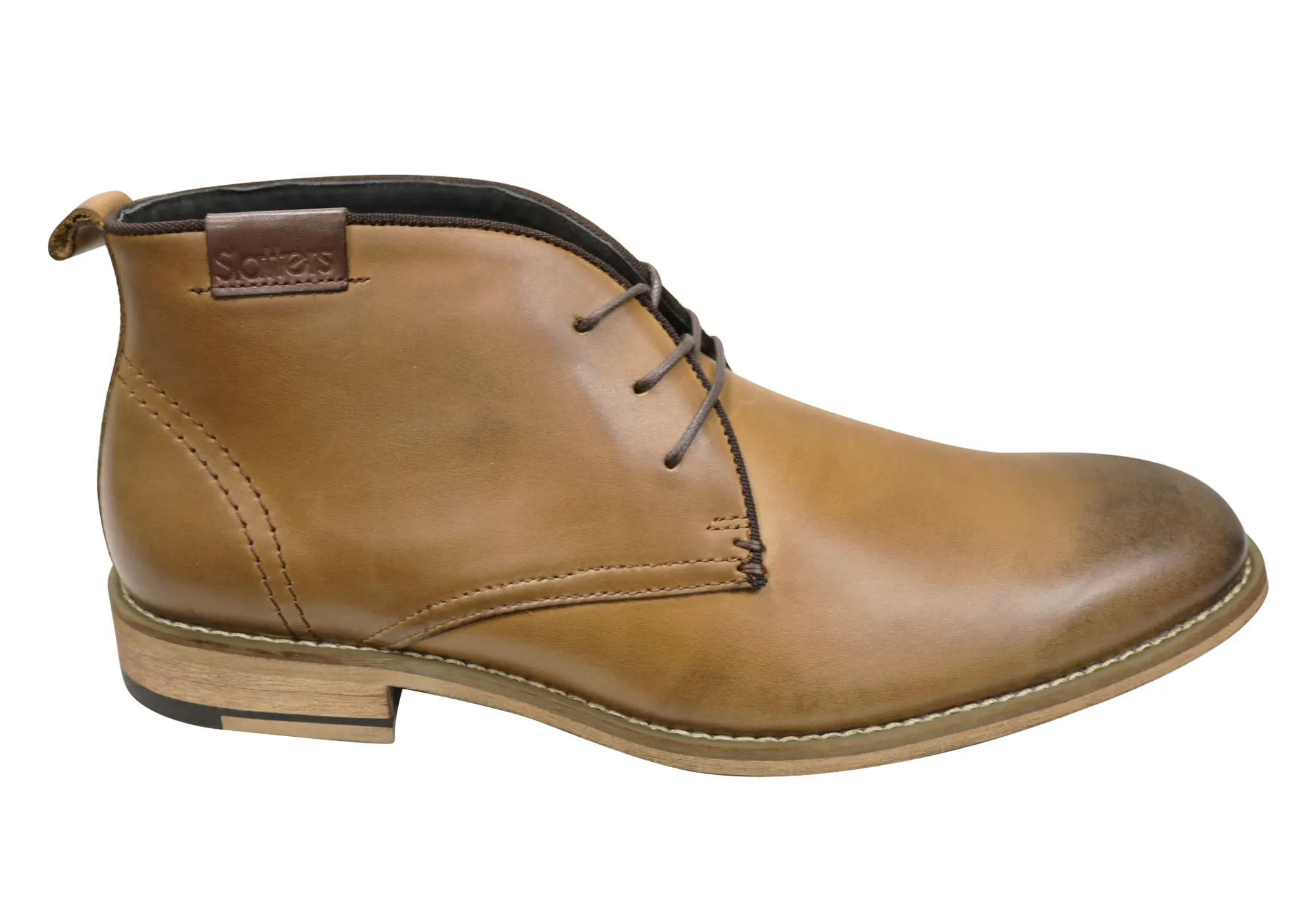 Padded Interior Weekend Wanderer Ready Use Slatters Nevada Mens Leather Lace Up Dress Boots