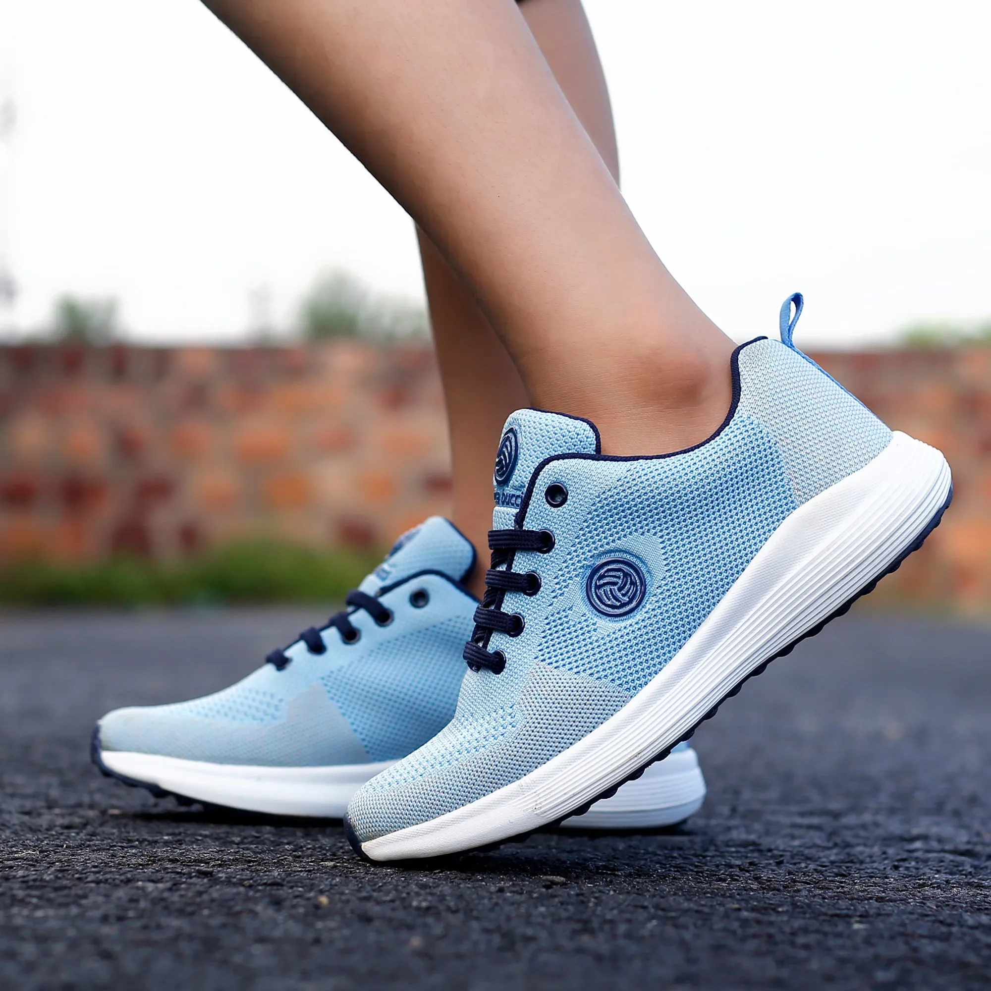 Bacca Bucci TOKYO Women Shoes | Sky Blue Casual Sneakers For Women Street Edge