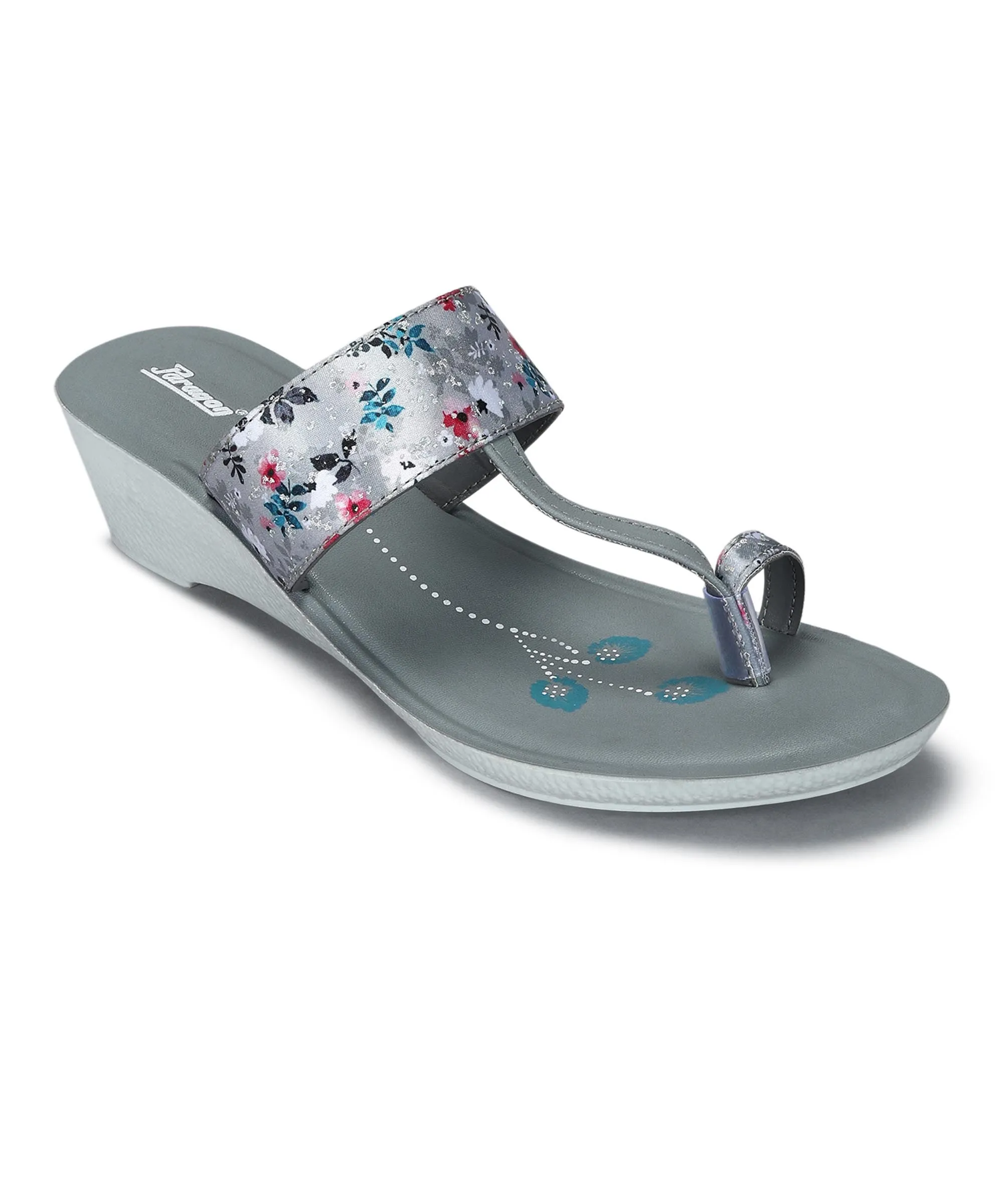 Hot Fashion Paragon Women's Slip On Wedges Grey Sandal | Durable Dailywear Sandals