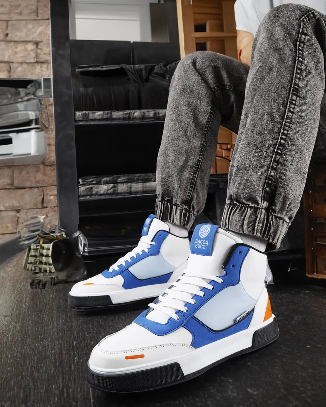 Soft Move Bacca Bucci High-top SKYLINE SOARER Men's Sneakers - Gen Z Style Elevation