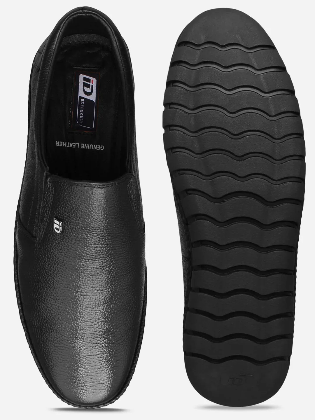 Men's Black Comfort Fit Semi Formal Slip On (ID2071) Soft Touch