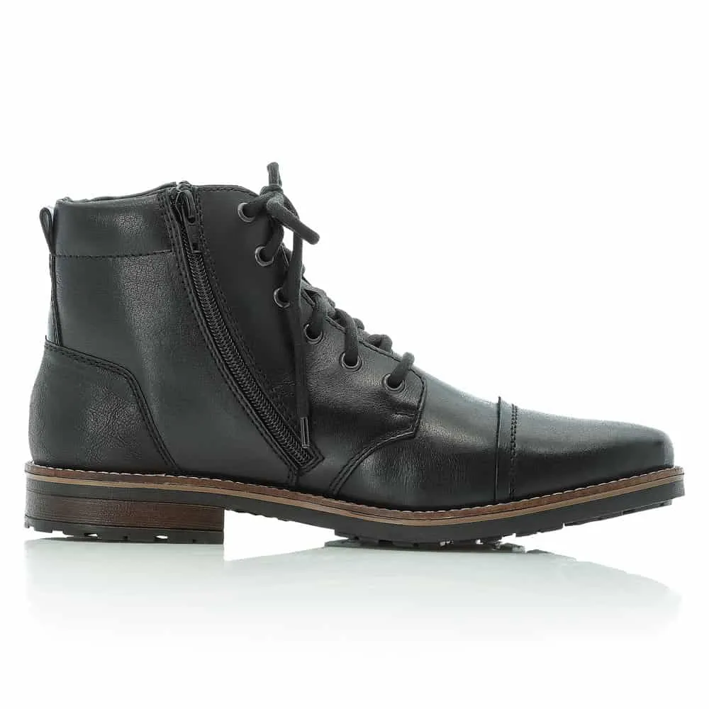Rieker Elias Winter Boot - 33200 - 02 Stretch Fabric Travel Light